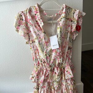 MISA LOS ANGELES Floral Print Mini Dress